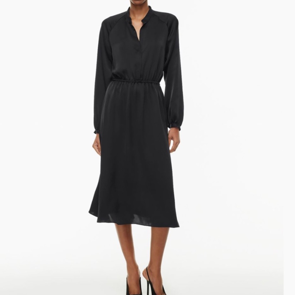 Aritzia Babaton Lexington Satin Midi dress NWT